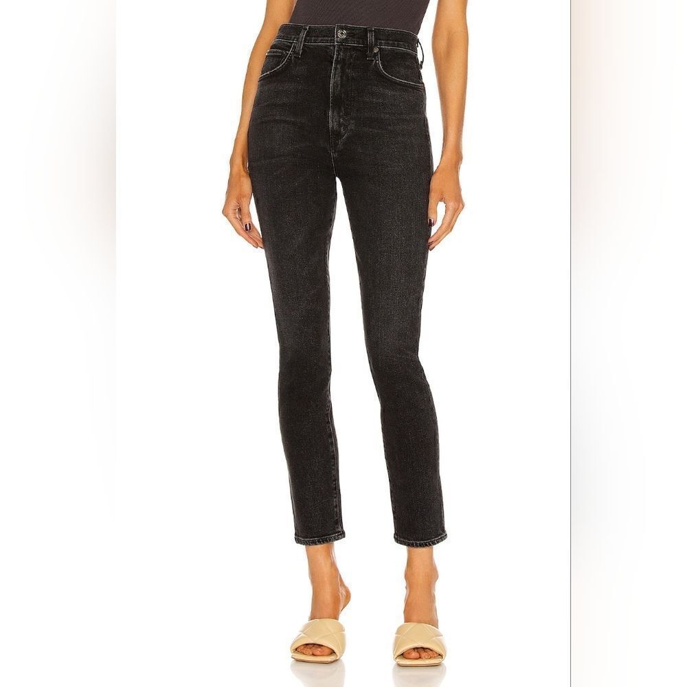 Agolde Pinch Waist Skinny Black Size 32